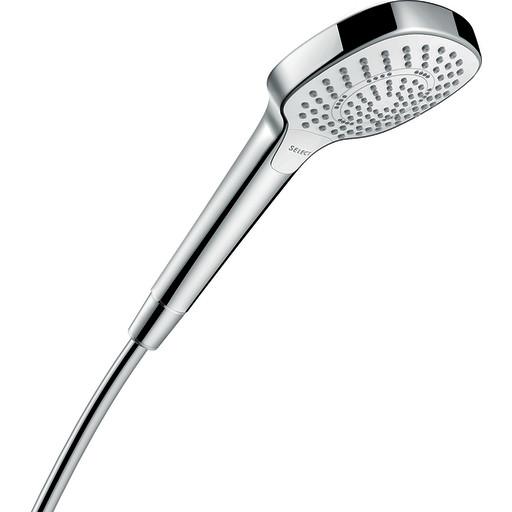 Hansgrohe Croma Select E Multi hånddusj i krom og hvitt